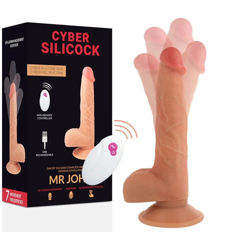 CYBER SILICOCK - REALÍSTICO CONTROL REMOTO MR JOHN 23.88 CM -O- 4.3 CM - Nuvica