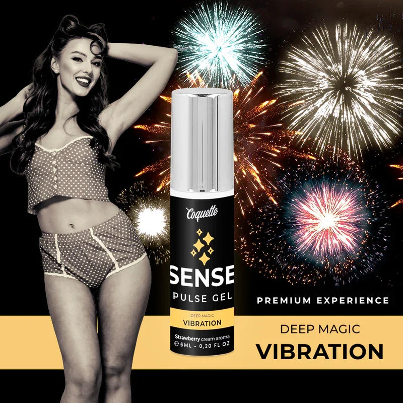 COQUETTE CHIC DESIRE - PULSE GEL FRESA VIBRACIÓN LIQUIDA PREMIUM 6ML - Nuvica