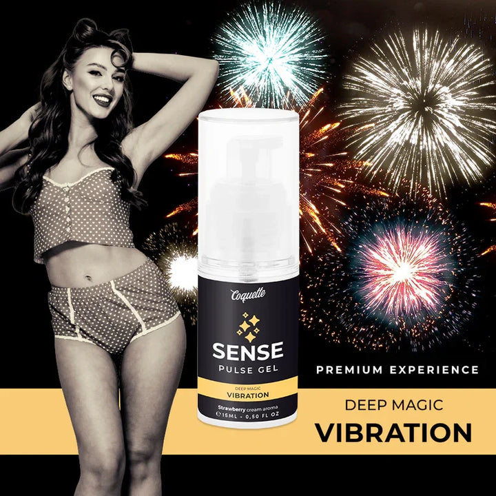 COQUETTE CHIC DESIRE - PULSE GEL FRESA VIBRACIÓN LIQUIDA PREMIUM 15ML - Nuvica