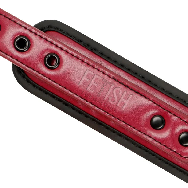 FETISH SUBMISSIVE DARK ROOM - COLLAR CON CADENA CON FORRO DE NEOPRENO - Nuvica