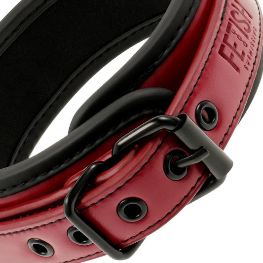 FETISH SUBMISSIVE DARK ROOM - COLLAR CON CADENA CON FORRO DE NEOPRENO - Nuvica