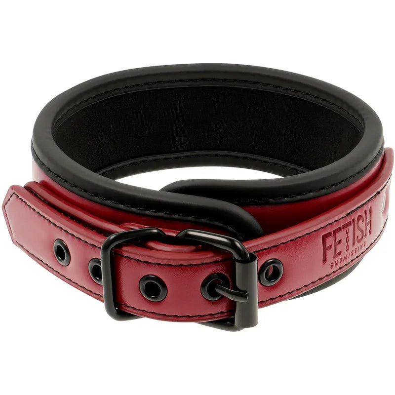 FETISH SUBMISSIVE DARK ROOM - COLLAR CON CADENA CON FORRO DE NEOPRENO - Nuvica