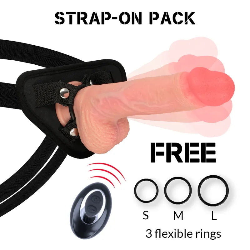 ROCKARMY - ARNÉS + LIQUID SILICONE VIBRADOR CONTROL REMOTO PREMIUM APACHE 20.5 CM -O- 4.62 CM - Nuvica