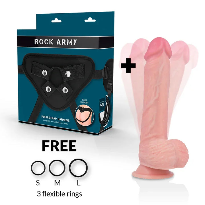 ROCKARMY - ARNES + HAWK ROTADOR Y VIBRADOR 22 CM -O- 4.6 CM - Nuvica