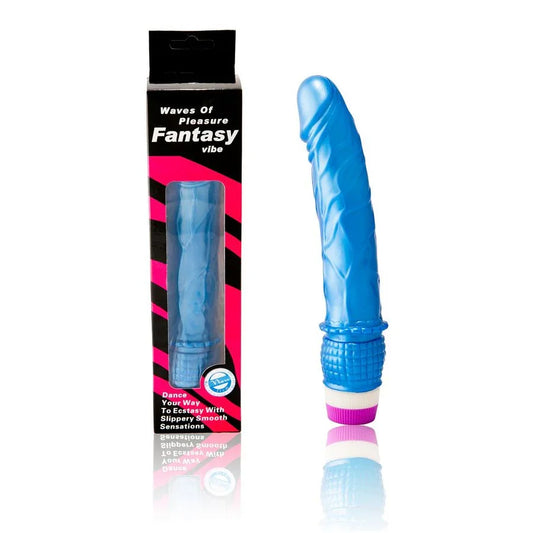 BAILE - WAVES OF PLEASURE VIBRADOR 23 CM AZUL - Nuvica