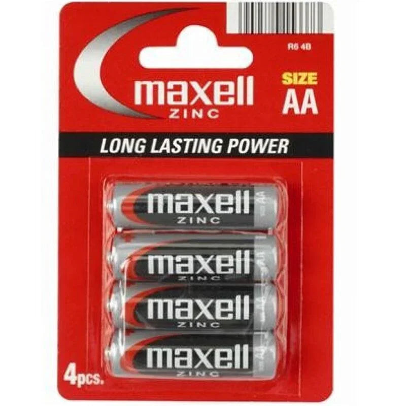 MAXELL - PILA SALINA MANGANESO AA R6 BLISTER*4 - Nuvica