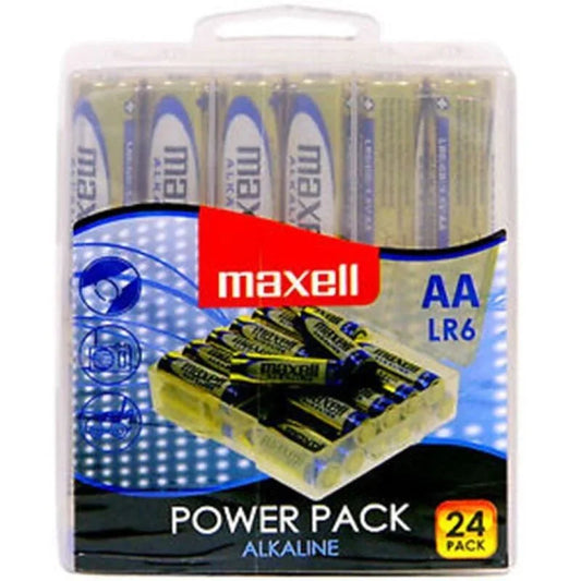 MAXELL - PILA ALCALINA AA LR6 PACK*24 PILAS - Nuvica