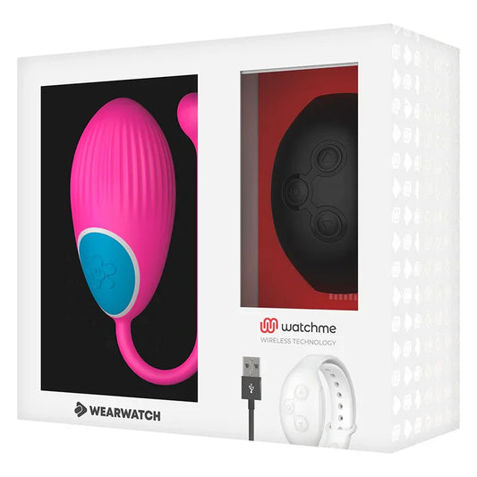 WEARWATCH - HUEVO CONTROL REMOTO TECHNOLOGY WATCHME FUCSIA / AZABACHE - Nuvica