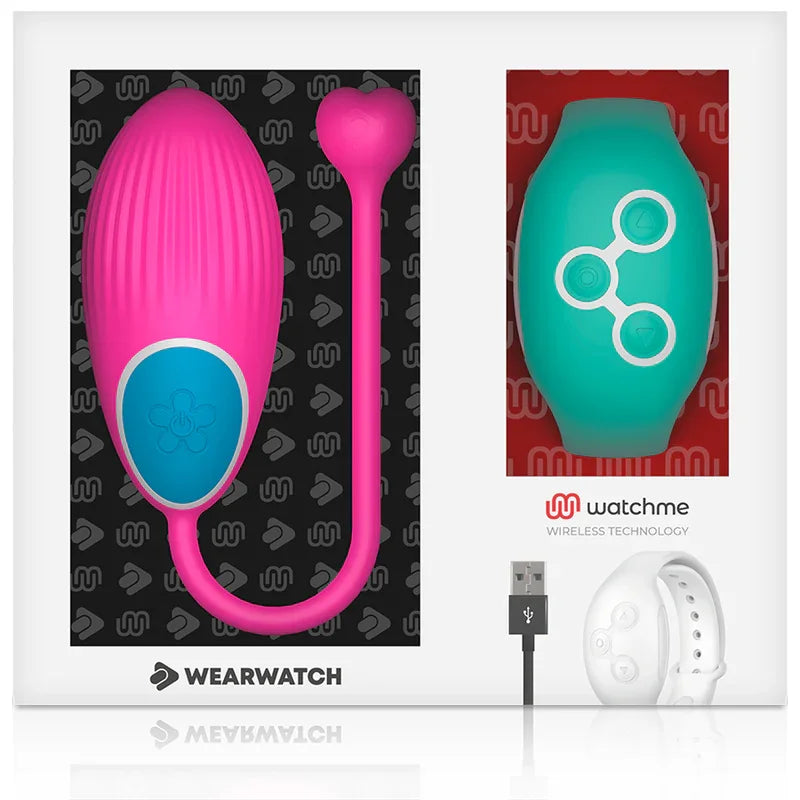 WEARWATCH - HUEVO CONTROL REMOTO TECHNOLOGY WATCHME FUCSIA / AGUA MARINA - Nuvica