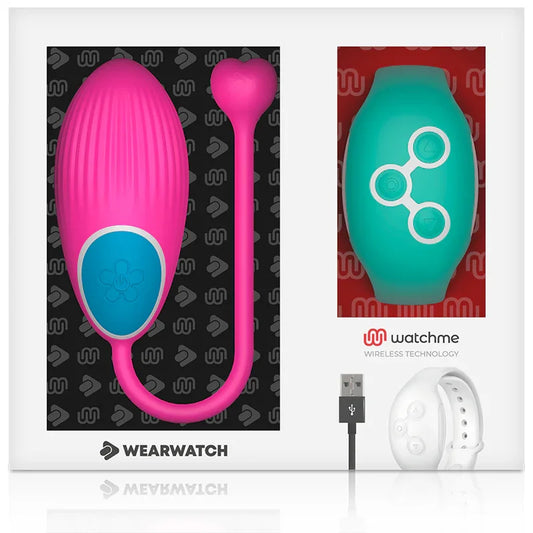 WEARWATCH - HUEVO CONTROL REMOTO TECHNOLOGY WATCHME FUCSIA / AGUA MARINA - Nuvica