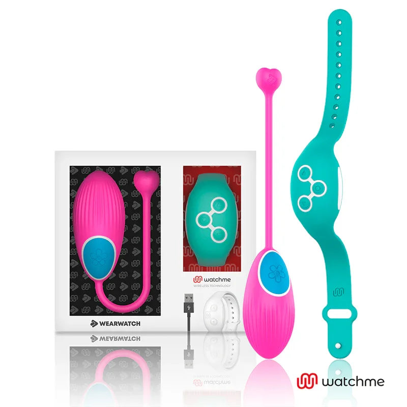 WEARWATCH - HUEVO CONTROL REMOTO TECHNOLOGY WATCHME FUCSIA / AGUA MARINA - Nuvica