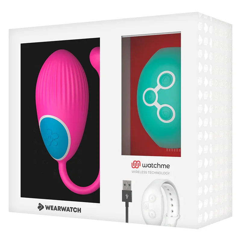 WEARWATCH - HUEVO CONTROL REMOTO TECHNOLOGY WATCHME FUCSIA / AGUA MARINA - Nuvica