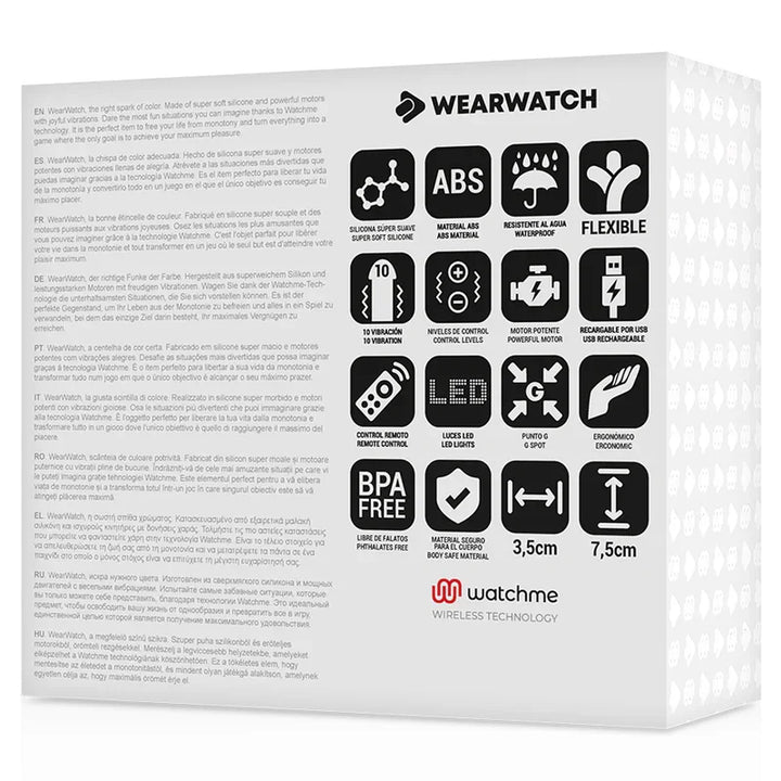 WEARWATCH - HUEVO CONTROL REMOTO TECHNOLOGY WATCHME AGUA MARINA / ROSA - Nuvica