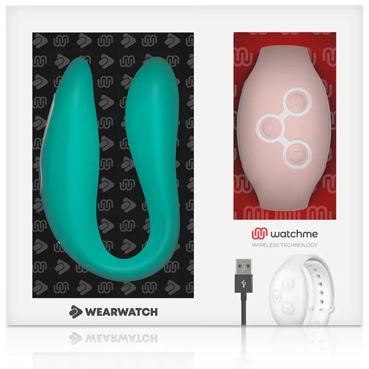 WEARWATCH - VIBRADOR DUAL TECHNOLOGY WATCHME AGUA MARINA / ROSA - Nuvica