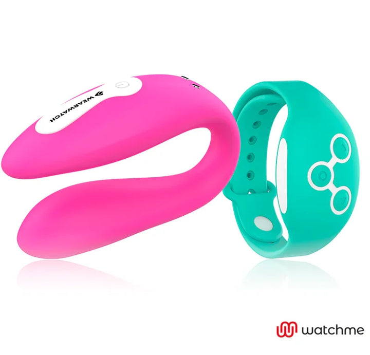 WEARWATCH - VIBRADOR DUAL TECHNOLOGY WATCHME FUCSIA / AGUA MARINA - Nuvica