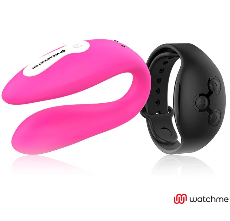 WEARWATCH - VIBRADOR DUAL TECHNOLOGY WATCHME FUCSIA /AZABACHE - Nuvica