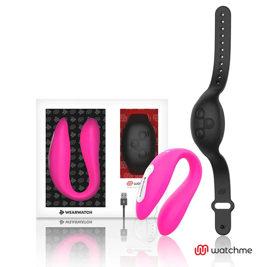 WEARWATCH - VIBRADOR DUAL TECHNOLOGY WATCHME FUCSIA /AZABACHE - Nuvica
