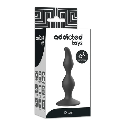 ADDICTED TOYS - ANAL SEXUAL PLUG 12 CM NEGRO - Nuvica