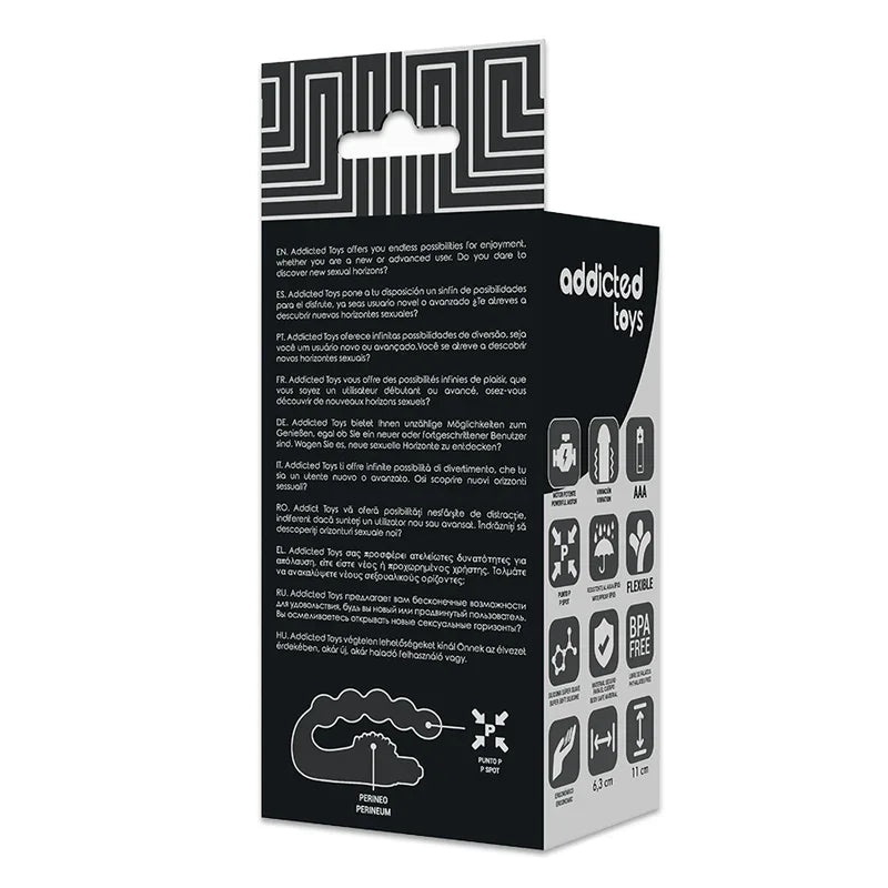 ADDICTED TOYS - MASAJEADOR ANAL PROSTÁTICO CON VIBRACIÓN - Nuvica