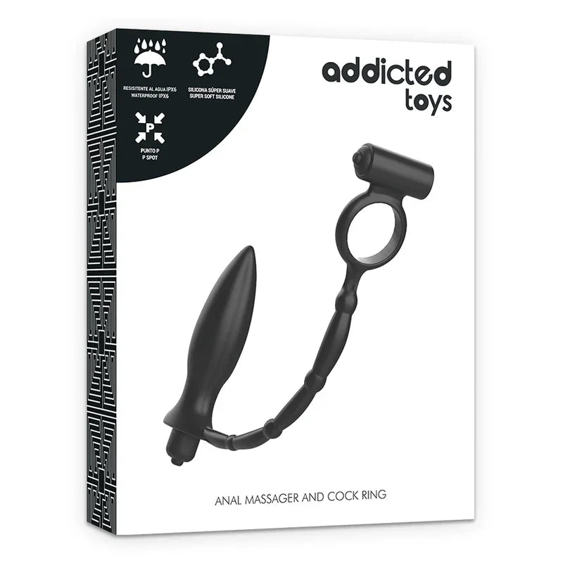 ADDICTED TOYS - PLUG ANAL CON ANILLO VIBRADOR - Nuvica