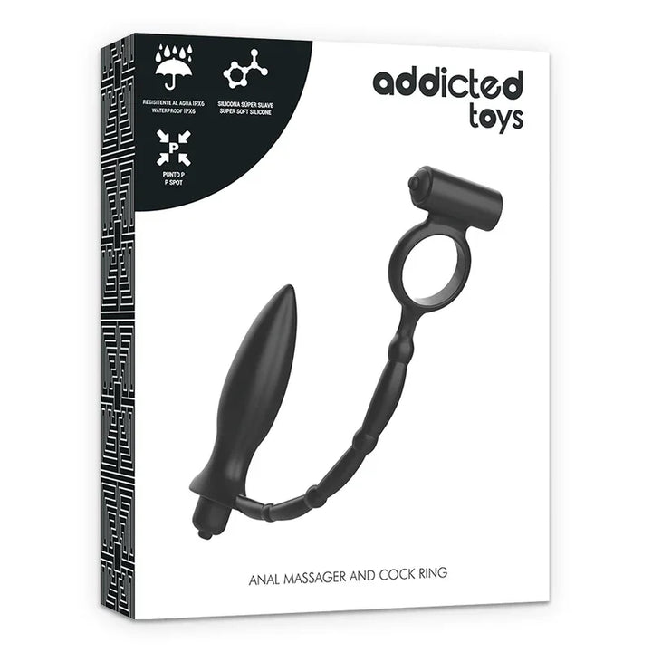 ADDICTED TOYS - PLUG ANAL CON ANILLO VIBRADOR - Nuvica