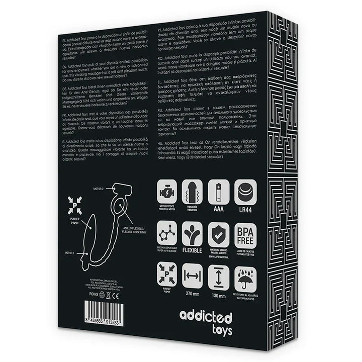 ADDICTED TOYS - PLUG ANAL CON ANILLO VIBRADOR - Nuvica
