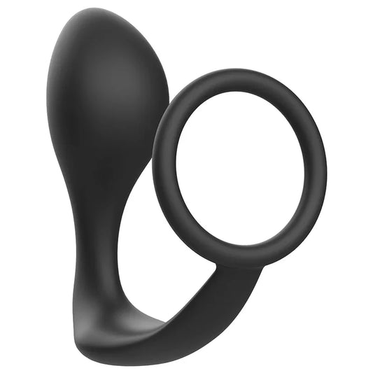 ADDICTED TOYS - PLUG ANAL CON ANILLO SILICONA NEGRO - Nuvica