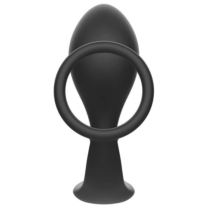 ADDICTED TOYS - PLUG ANAL CON ANILLO SILICONA NEGRO - Nuvica