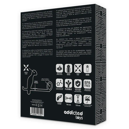 ADDICTED TOYS - PLUG ANAL CON ANILLO SILICONA NEGRO 12 CM - Nuvica