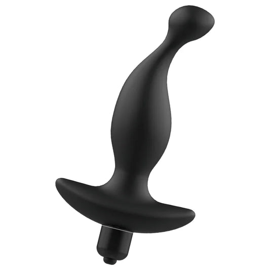 ADDICTED TOYS - MASAJEADOR ANAL CON VIBRACIÓN NEGRO MODELO 1 - Nuvica