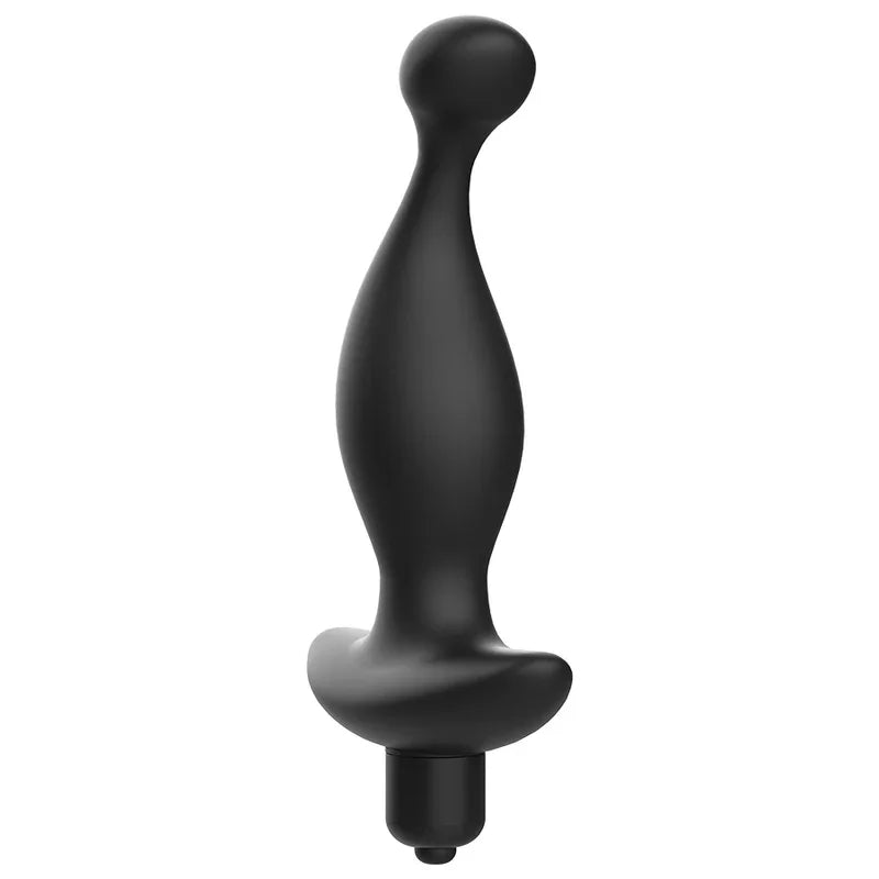 ADDICTED TOYS - MASAJEADOR ANAL CON VIBRACIÓN NEGRO MODELO 1 - Nuvica