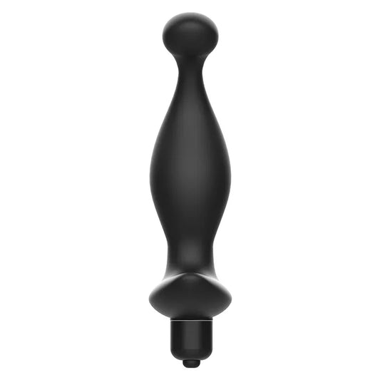 ADDICTED TOYS - MASAJEADOR ANAL CON VIBRACIÓN NEGRO MODELO 1 - Nuvica