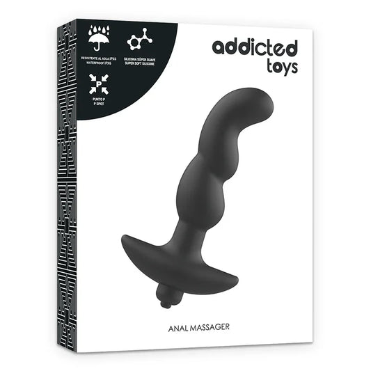 ADDICTED TOYS - MASAJEADOR ANAL CON VIBRACIÓN NEGRO MODELO 2 - Nuvica