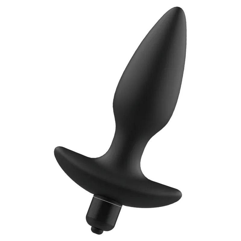 ADDICTED TOYS - MASAJEADOR PLUG ANAL CON VIBRACIÓN NEGRO - Nuvica