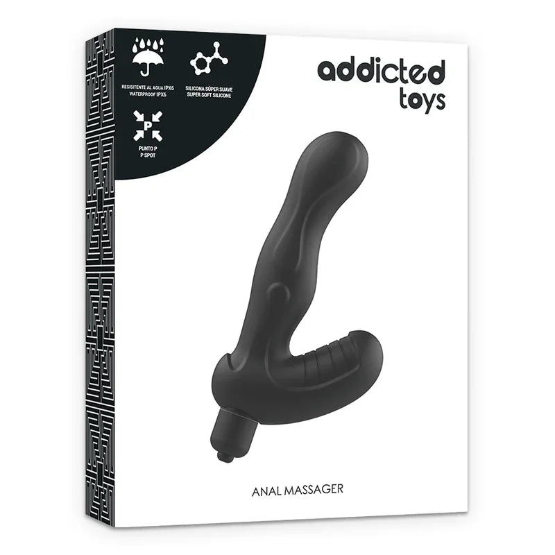 ADDICTED TOYS - ESTIMULADOR ANAL PROSTATA SILICONA P-SPOT VIBE - Nuvica