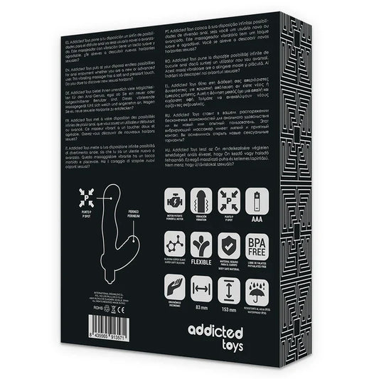 ADDICTED TOYS - ESTIMULADOR ANAL PROSTATA SILICONA P-SPOT VIBE - Nuvica