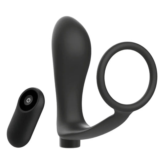 ADDICTED TOYS - ANILLA PENE CON PLUG ANAL CONTROL REMOTO NEGRO RECARGABLE - Nuvica