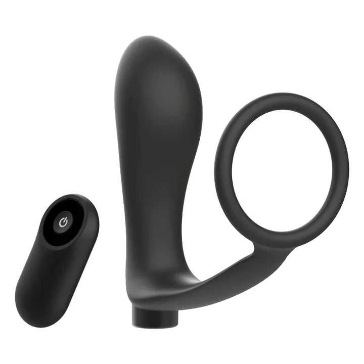 ADDICTED TOYS - ANILLA PENE CON PLUG ANAL CONTROL REMOTO NEGRO RECARGABLE - Nuvica