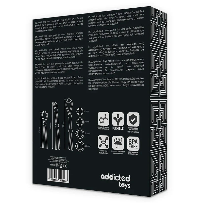 ADDICTED TOYS - KIT DE 7 ANILLAS SILICONA FLEXIBLE - Nuvica